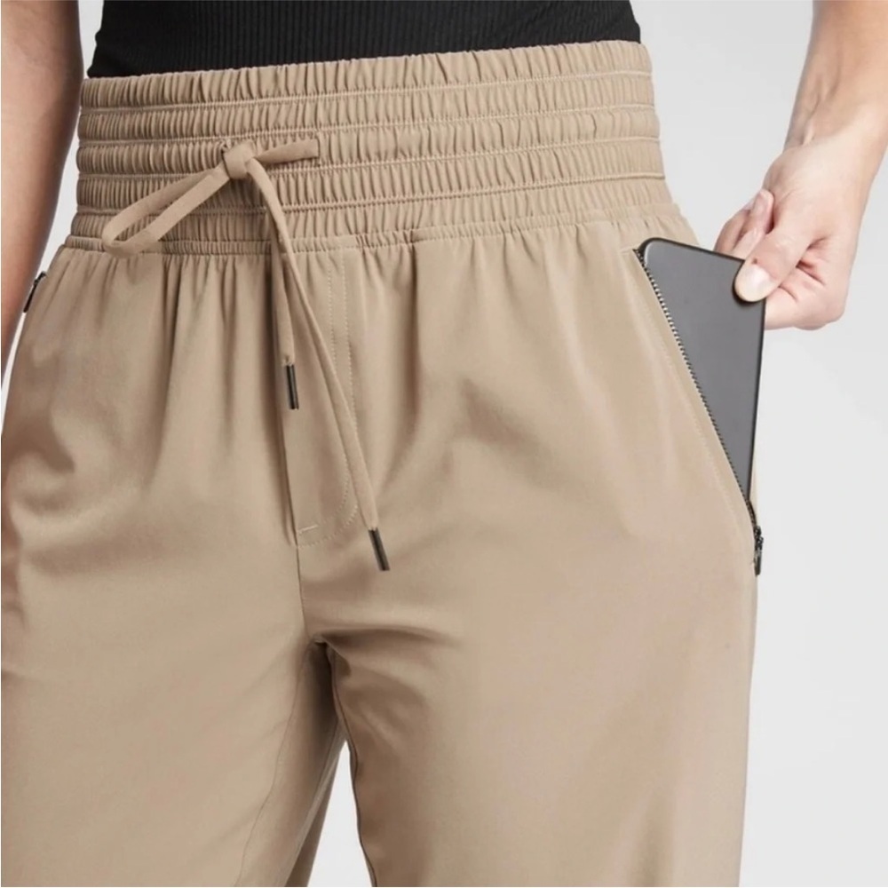 Athleta Camden Jogger Pant Drawstring Pull On Women’s 0 Brownstone Beige - Picture 12 of 16
